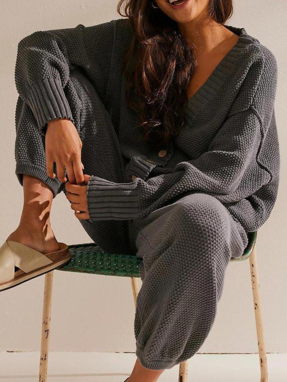 Free People Hailee Cardi Set Peppery M